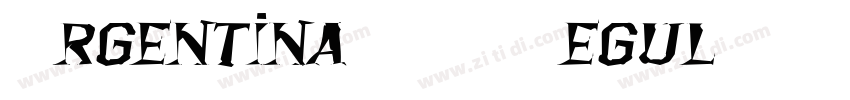 Argentina 1990 Regul字体转换